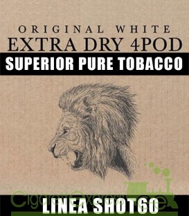 "Superior Pure Tobacco" Extra Dry 4Pod - Linea SHOT60 - Concentrato 20ml - La Tabaccheria