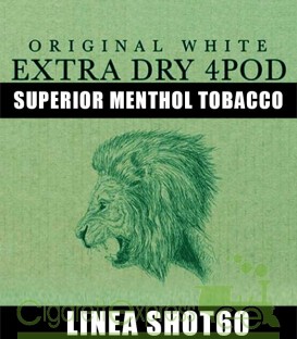 "Superior Menthol Tobacco" Extra Dry 4Pod Elite - Linea SHOT60 - Concentrato 20ml - La Tabaccheria