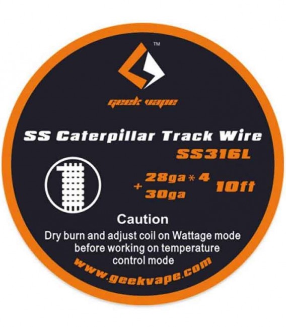 GEEKVAPE CATERPILLAR TRACK WIRE SS - (28GAx4+30GA) 3M