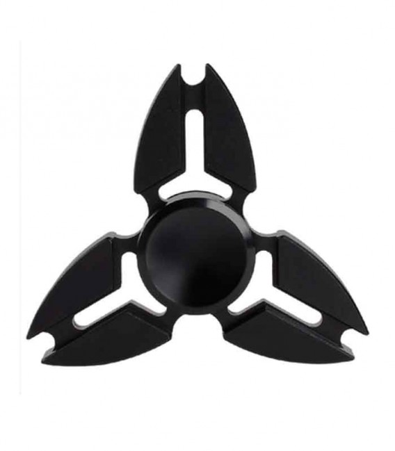 Edc Tri Fidget Spinner - alluminio nero