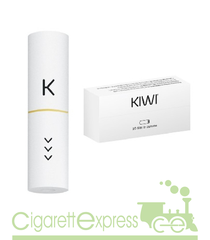 Kiwi Filtro di ricambio - Drip Tip Cotone (20pz) - Kiwi Vapor -  Cigarettexpress - Sigarette elettroniche