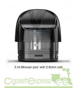 Maggiori dettagli di Minican Pod 3ml 0,8ohm - Ricambio per Minican e Minican Plus - Aspire