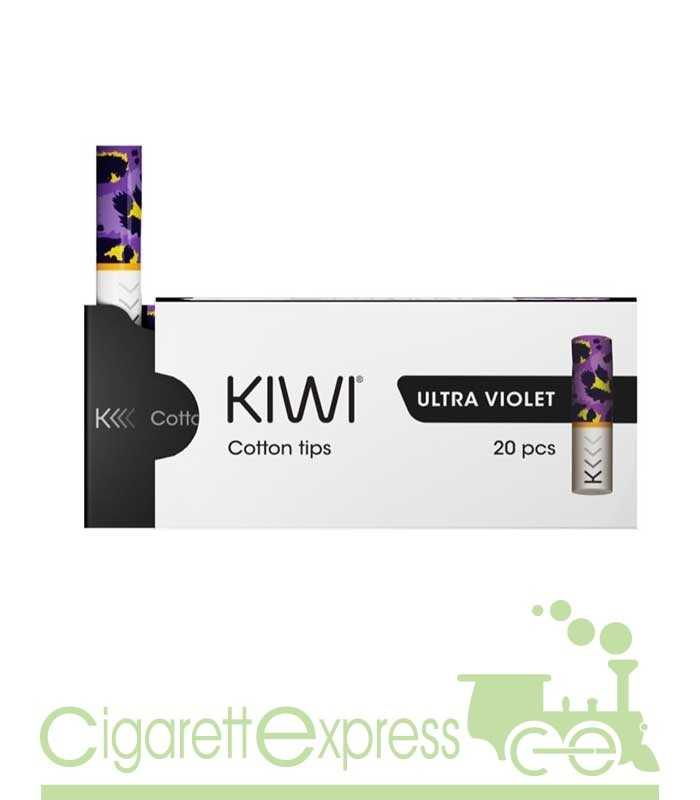 Kiwi Filtro di ricambio Ultra Violet - Drip Tip Cotone (20pz) - Kiwi  Vapor - Cigarettexpress - Sigarette elettroniche
